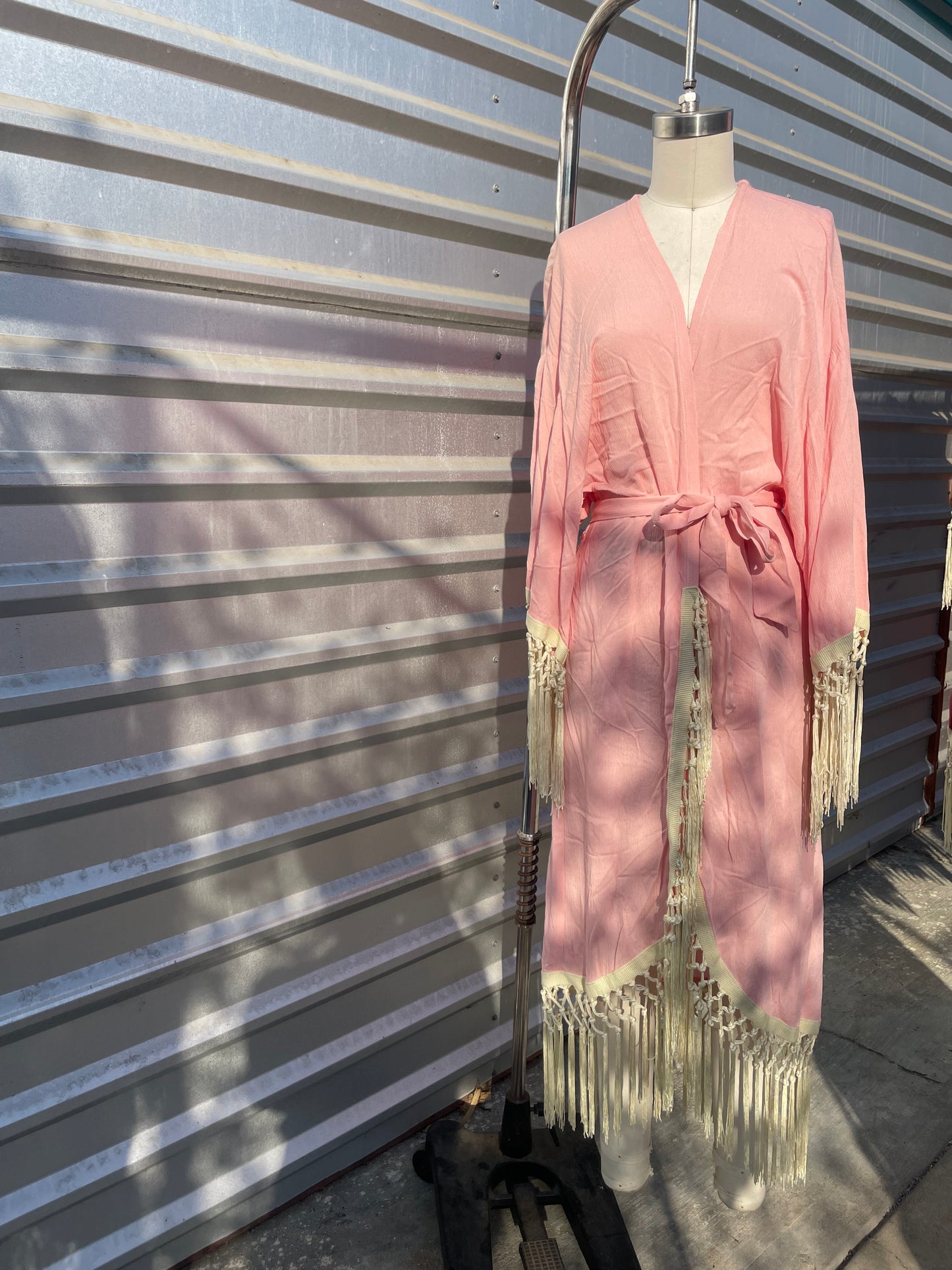 Peony Matte Pink  Heron Robe SAMPLE SALE One Size (fits small- large)