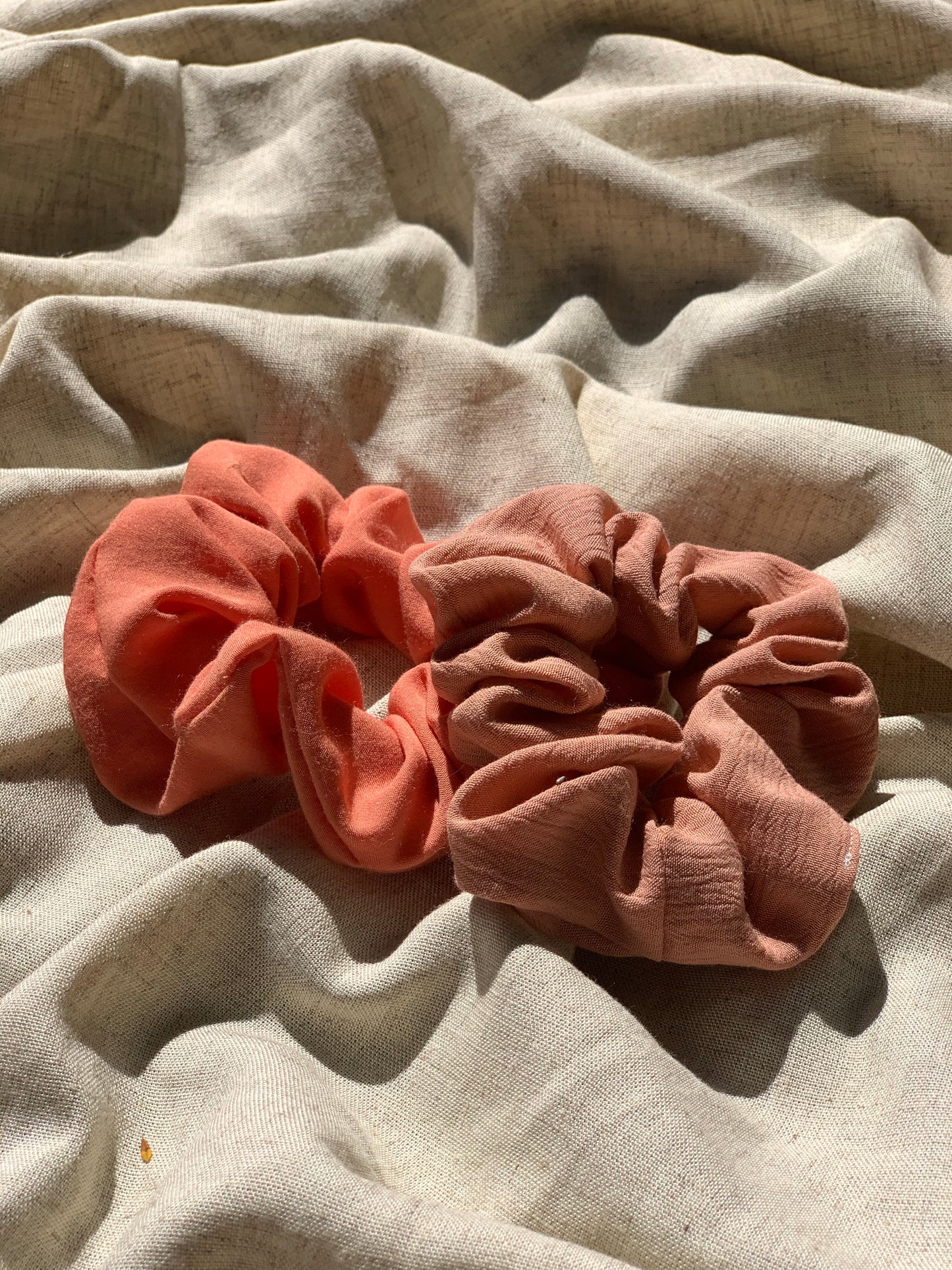 Daffodil Apricot Scrunchie